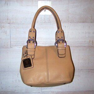 Tiganello Tan Leather Bucket Bag with Matching Key Fob
